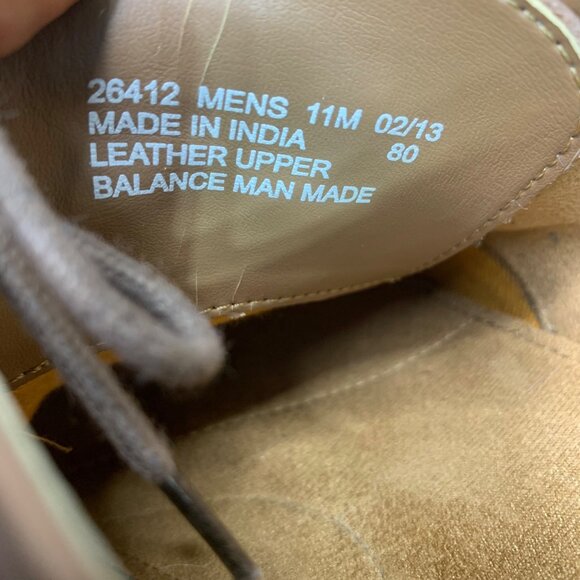 Bostonian Mens Size 11M Two Tone Brown Oxford Wingtip Leather Shoes - Picture 5 of 9